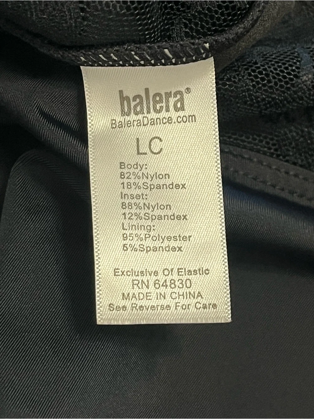 Balera Black Leotard - LC